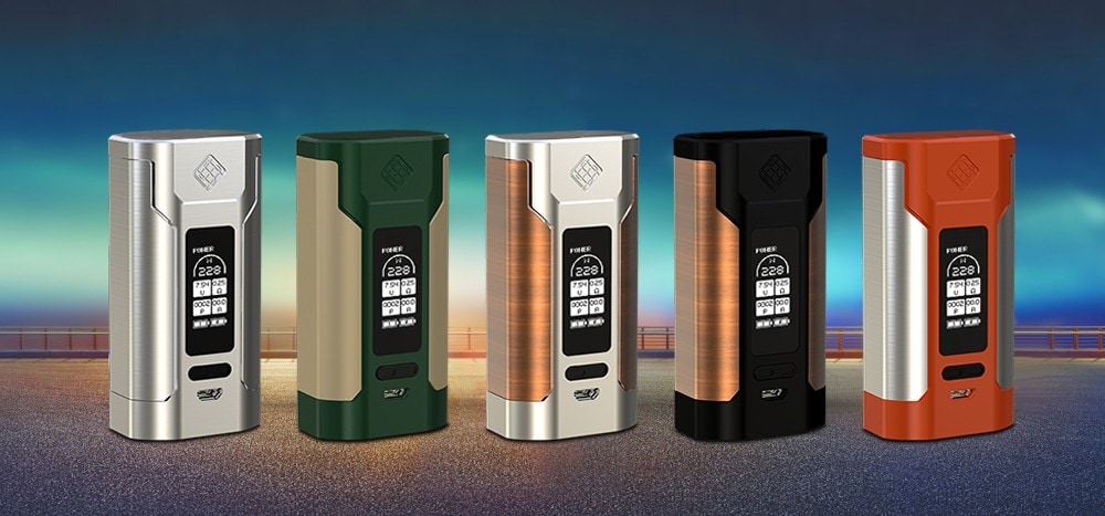 Original WISMEC PREDATOR 228 Box Mod with 1 - 228W / 200 - 600F / 100 - 315C / 0.5 - 9V for E Cigarette- Red