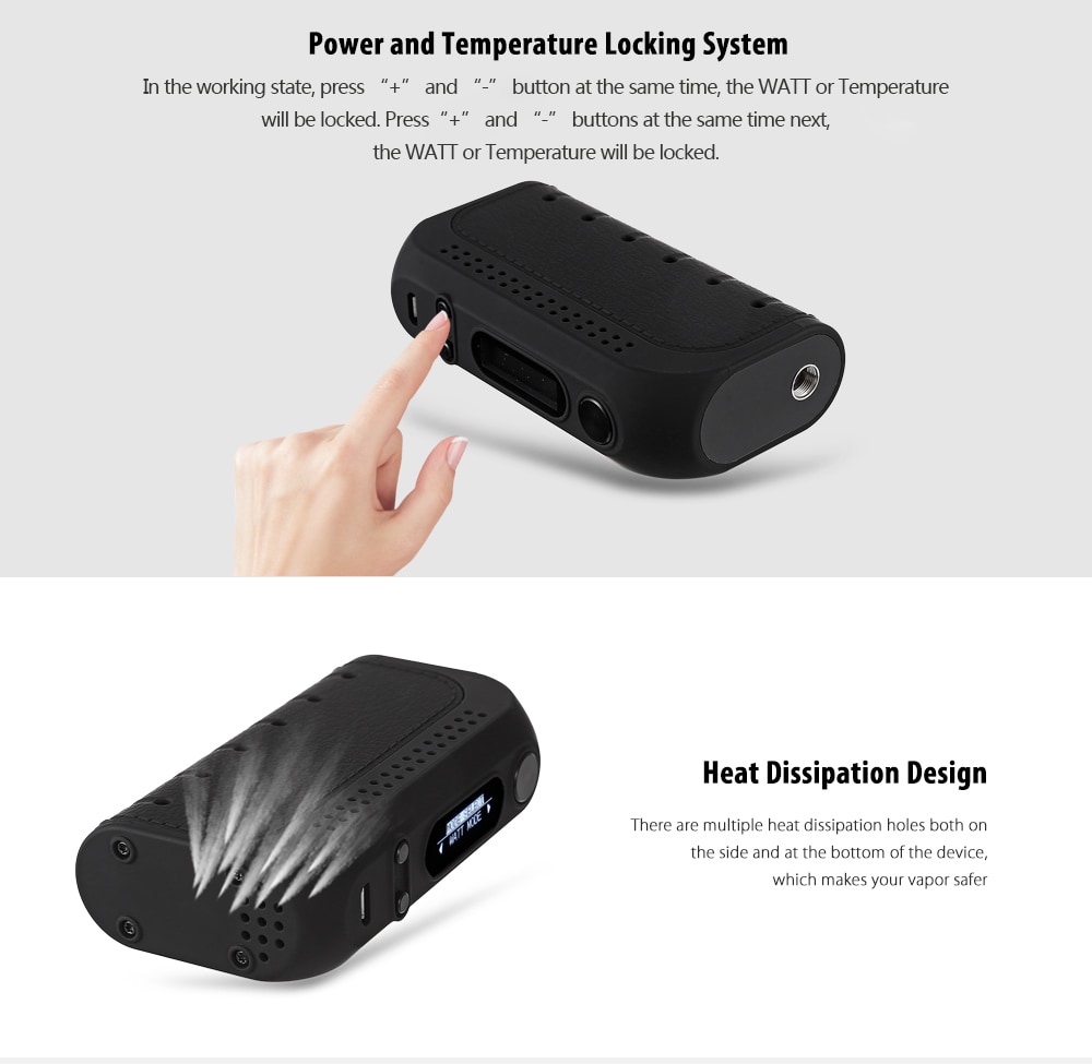 Original YOSTA Livepor 160W TC Mod with 5 - 8.4V / 100 - 300C / 200 - 600F / Multiple Modes for E Cigarette- White