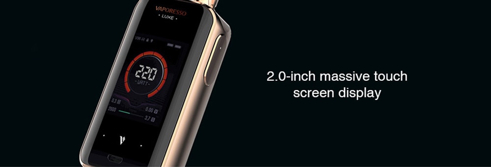 Vaporesso Luxe 220W Touch Screen TC Mod Supporting 2pcs 18650 Batteries for E Cigarette- Bronze