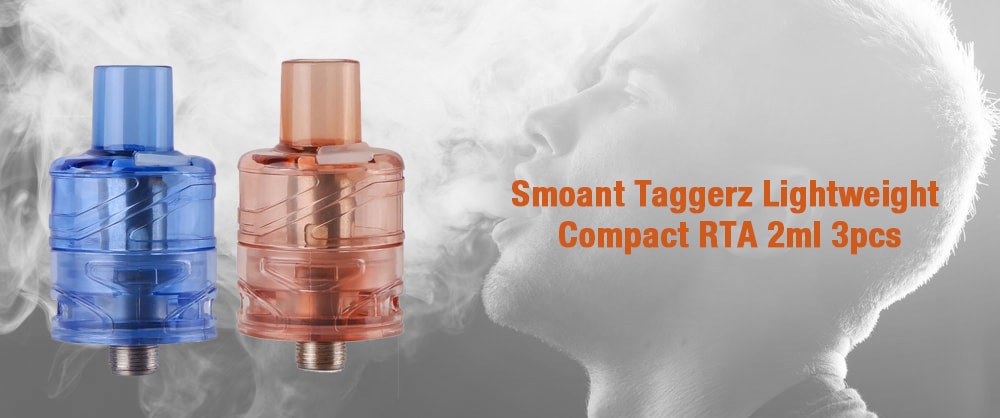 Smoant Taggerz Lightweight Compact RTA 2ml 3pcs- Black