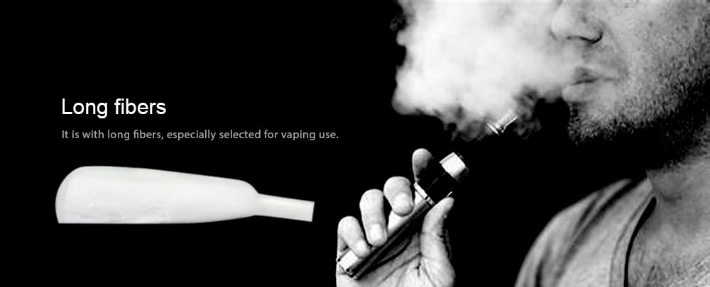 Wotofo Agleted Organic Vape Cotton with Massive Clouds 10pcs- White