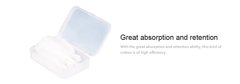 Wotofo Agleted Organic Vape Cotton with Massive Clouds 10pcs- White