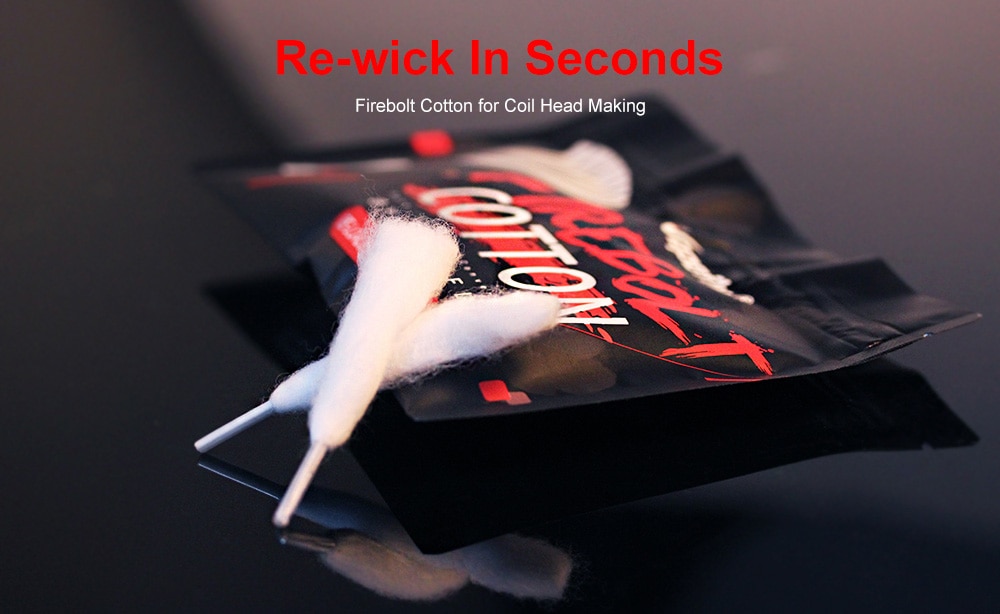 Vapefly Firebolt Cotton with Massive Clouds for Coil Head 20pcs / Bag- White