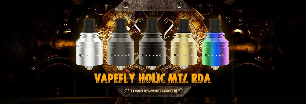 Vapefly Holic Fabulous Flavor / Unique Unlimited AFC System / Single Coil Building MTL RDA- Gold