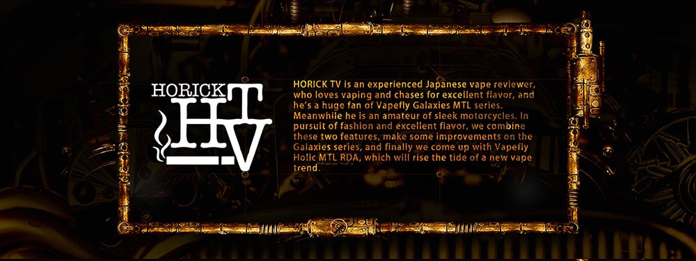 Vapefly Holic Fabulous Flavor / Unique Unlimited AFC System / Single Coil Building MTL RDA- Gold