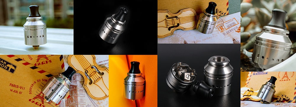 Vapefly Holic Fabulous Flavor / Unique Unlimited AFC System / Single Coil Building MTL RDA- Gold