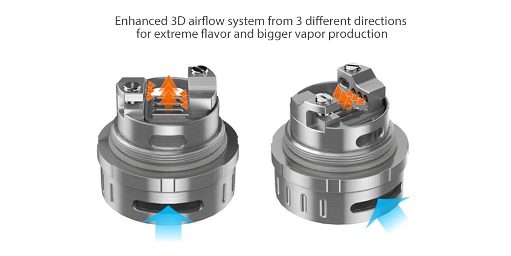 The Geekvape AMMIT 25 Atomizer with Bottom Airflow / 2ml / 5ml for E Cigarette- Silver