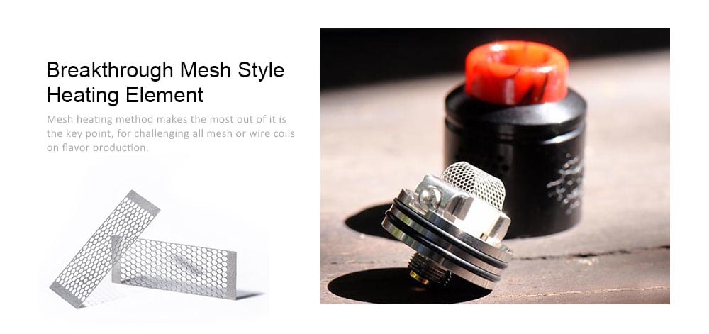 Wotofo Profile RDA Atomizer with Side Airflow for E Cigarette- Gunmetal