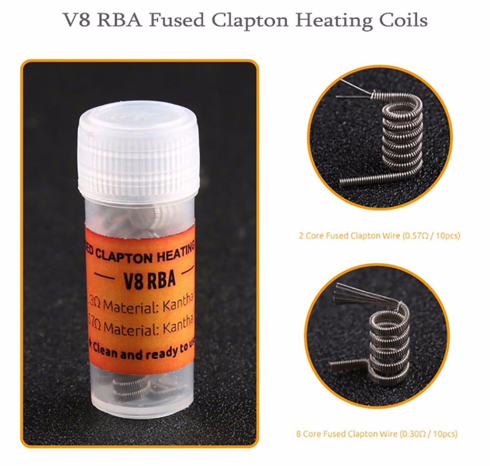 Original Smok TFV8 Cloud Beast Tank Atomizer with 5.5 / 6.0ml / 4 Unique Patented Turbo Engine / Bigger Heating Air Tube E Cigarette Clearomizer- Golden