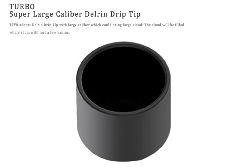 Original Smok TFV8 Cloud Beast Tank Atomizer with 5.5 / 6.0ml / 4 Unique Patented Turbo Engine / Bigger Heating Air Tube E Cigarette Clearomizer- Golden