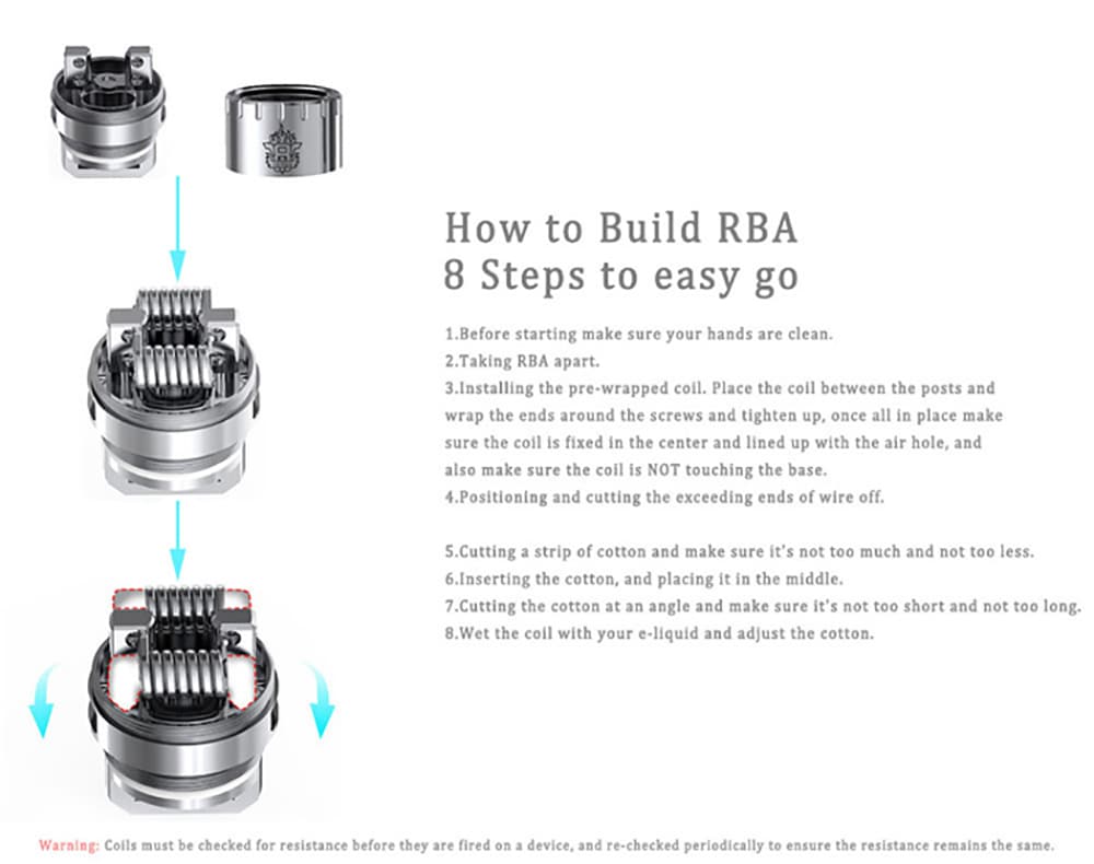 Original Smok TFV8 Cloud Beast Tank Atomizer with 5.5 / 6.0ml / 4 Unique Patented Turbo Engine / Bigger Heating Air Tube E Cigarette Clearomizer- Golden
