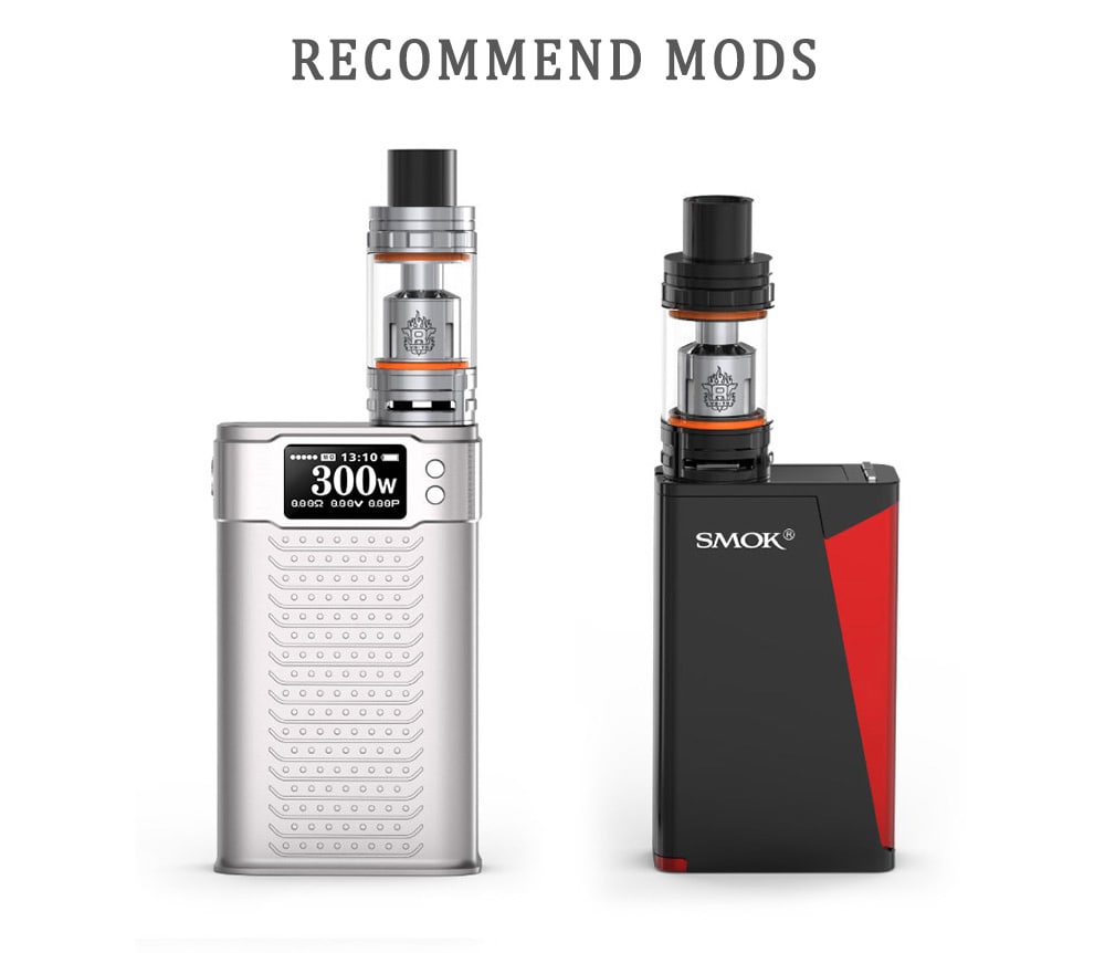 Original Smok TFV8 Cloud Beast Tank Atomizer with 5.5 / 6.0ml / 4 Unique Patented Turbo Engine / Bigger Heating Air Tube E Cigarette Clearomizer- Golden