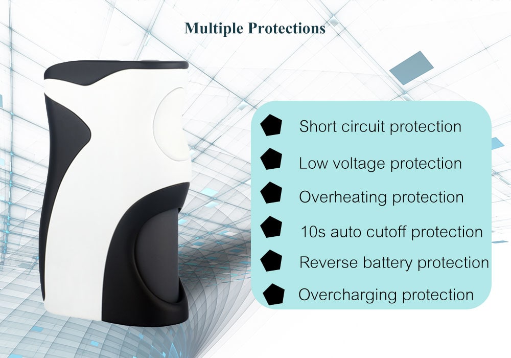 Wotofo Recurve Squonk Semi Mech Mod Supporting 1pc 18650 Battery for E Cigarette- Black