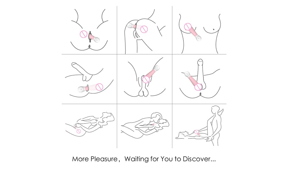 SHD - S050-2 Mini - 2 Adult Masturbation Electric Penis Vibrator - Green Yellow