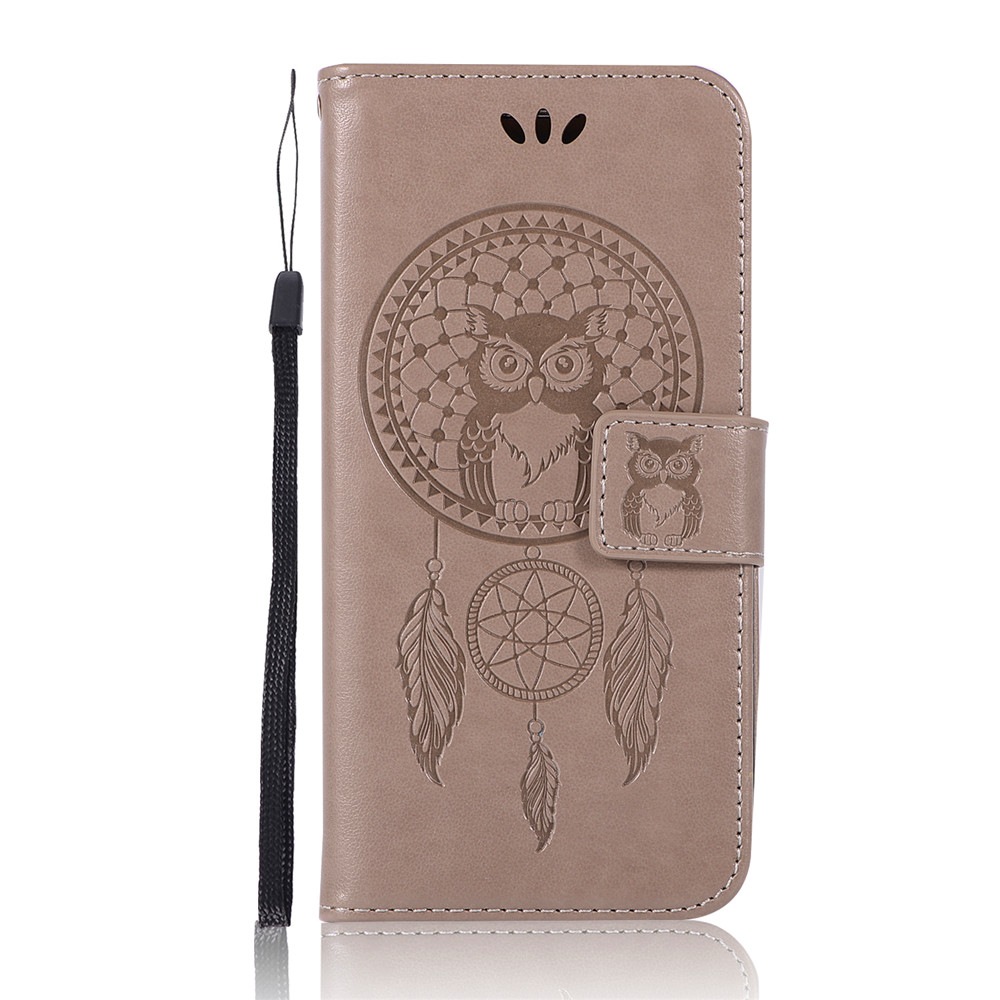 Owl Campanula Fashion Wallet Cover For Samsung Galaxy S7 Edge Phone Bag With Stand PU Extravagant Flip Leather Case- Brown