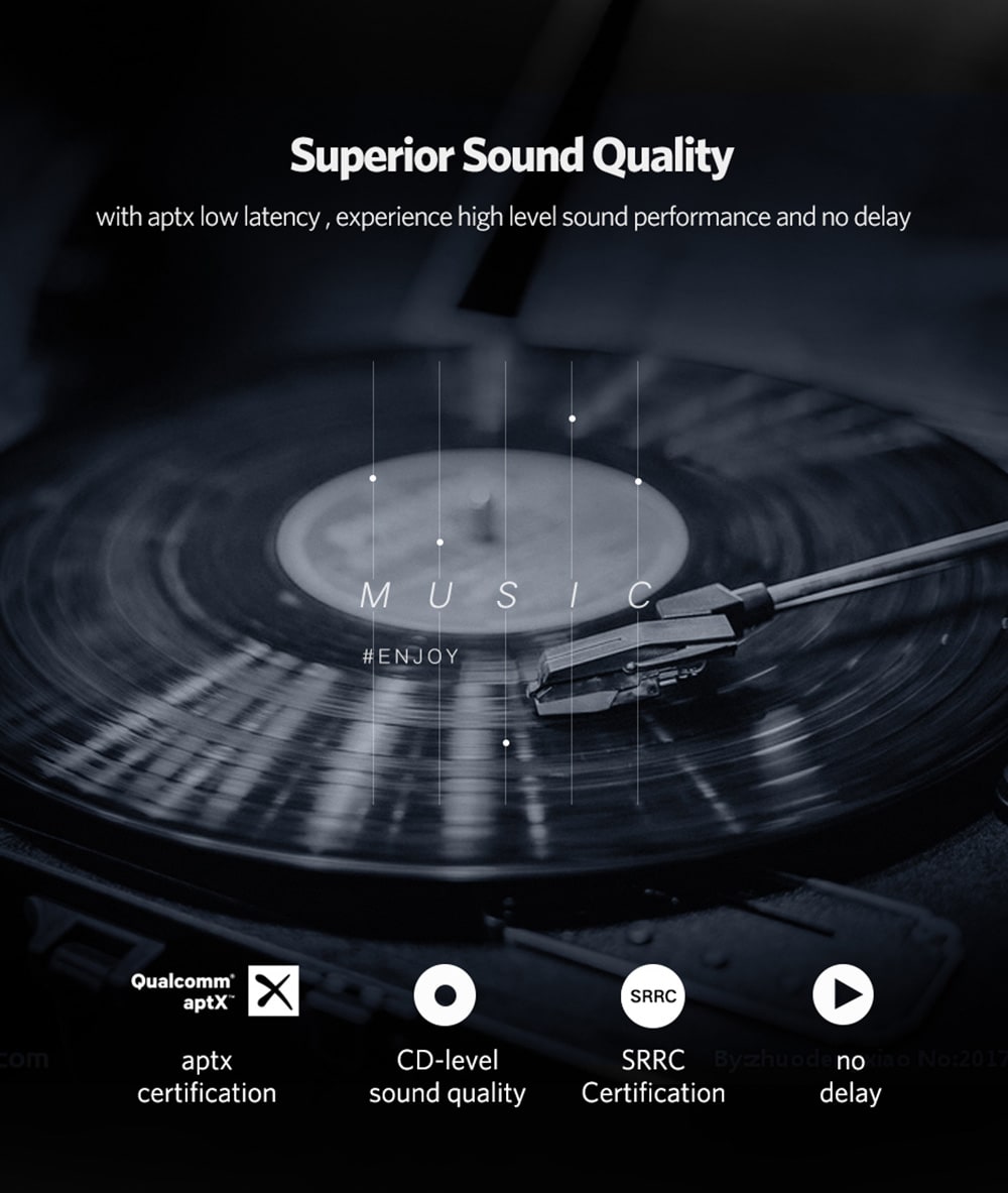 UGREEN US192 USB Bluetooth 4.0 Adapter Dongle Wireless Headphone PC Music Audio Transmitter Receiver - White