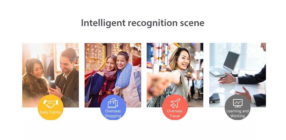 T8 Real Time Multi Language Translator Speech / Text Translation Device with APP- Smokey Gray