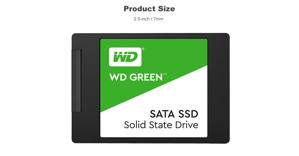 WD Green 2.5Inch 480GB SATA3 SSD- Green 480GB