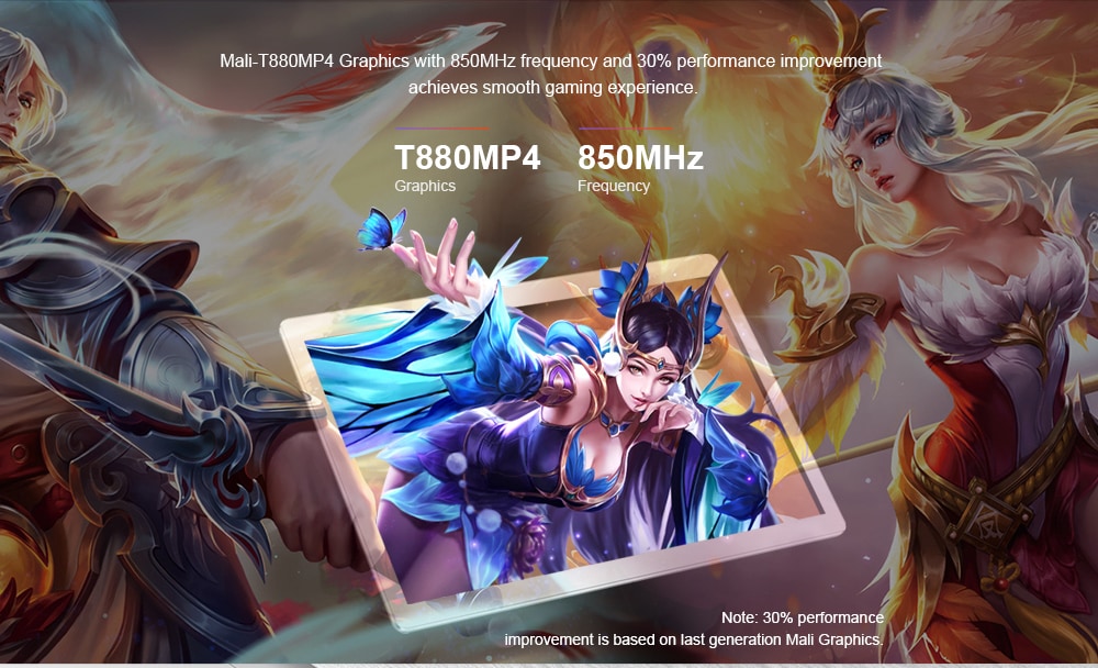 Teclast T20 4G Phablet Android 7.1 10.1 inch MT6797X ( X27 ) Deca Core 4GB RAM 64GB eMMC ROM Fingerprint Recognition 13.0 MP Double Cameras Bluetooth 4.0 Type-C Dual WiFi- Silver