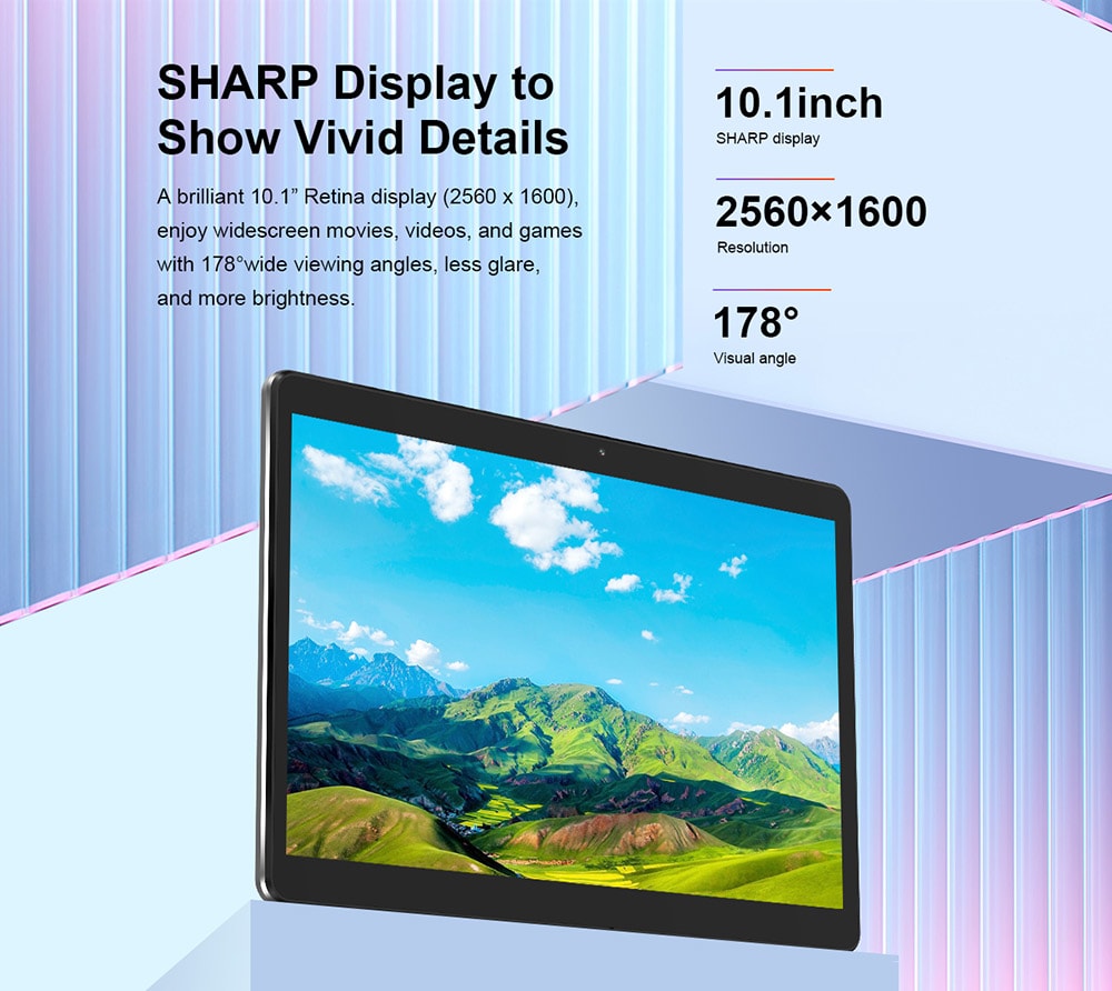 Teclast M20 4G Phablet Android 8.0 10.1 inch MT6797 ( X23) Deca Core 4GB RAM 64GB eMMC ROM Double Cameras Dual Cards Dual Standby Dual WiFi- Dark Gray