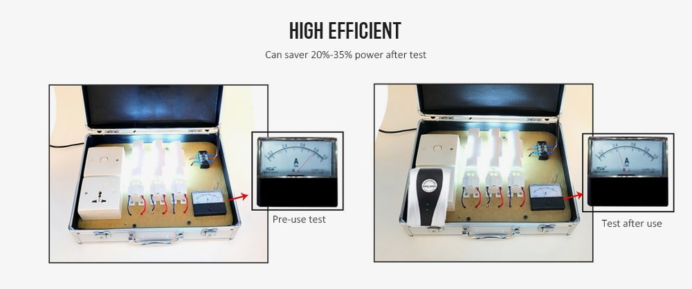 Power Electricity Energy Saver Money Saving Box 90V-250V for Household Office- Silver