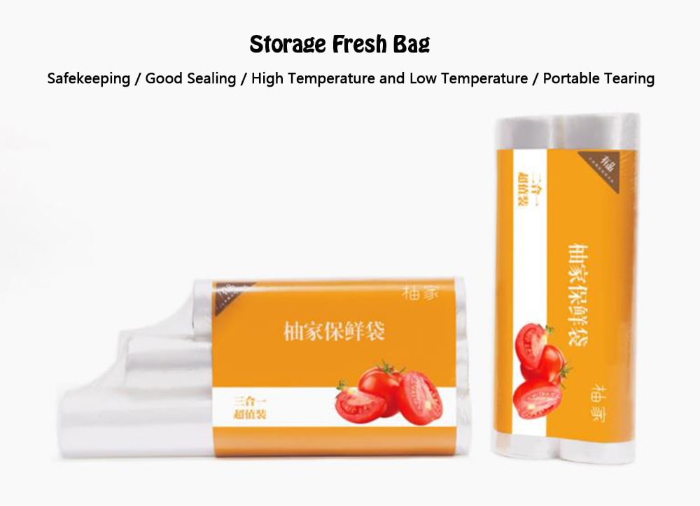 Three-in-one Value-added Home Storage Fresh Bag - Transparent