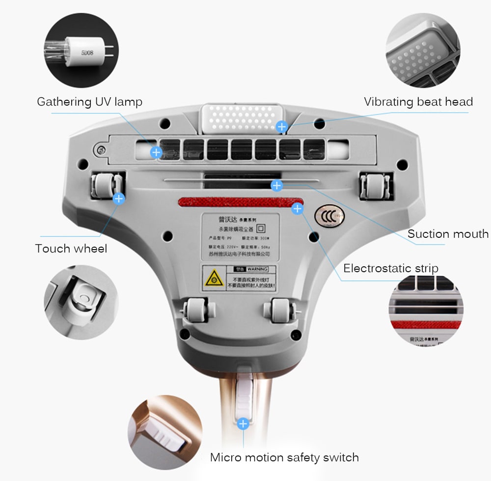 Pooda P9 Mites Removal  Machine- White