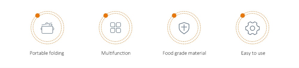 S - 201 Multifunctional Folding Travel Electric Pot- Gray Goose Chinese Plug (3-pin)