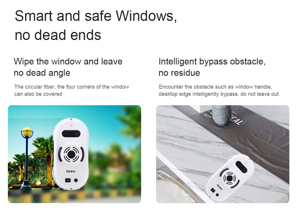 YLKB0150 Intelligent Glass Robot Electric Remote Window Cleaner - White