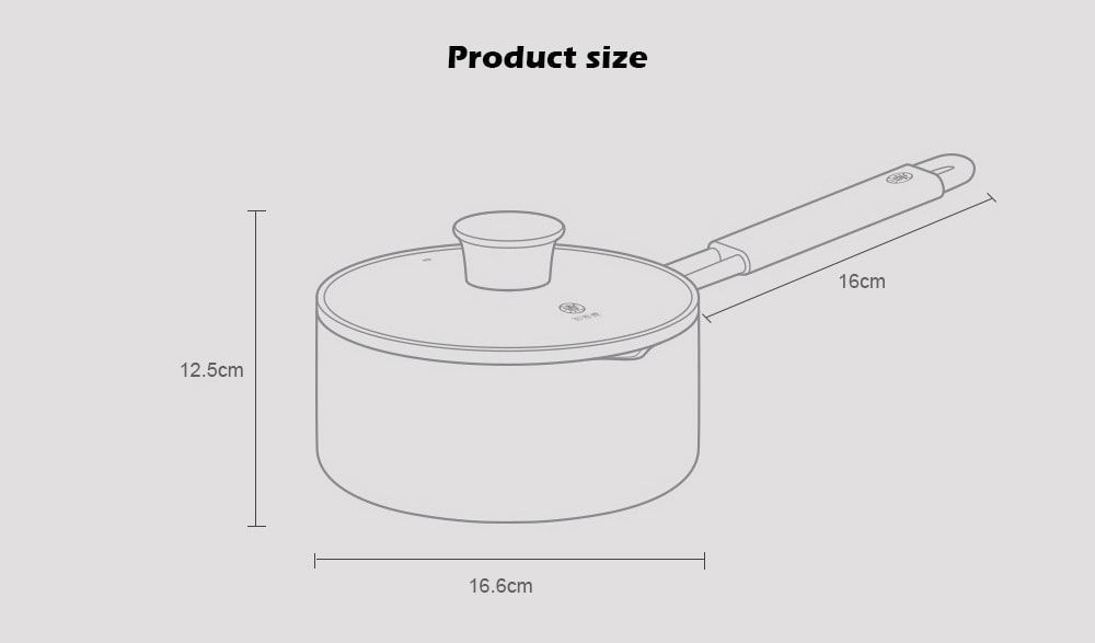 Zhiwuzhu Milk Pan from Xiaomi Youpin- White