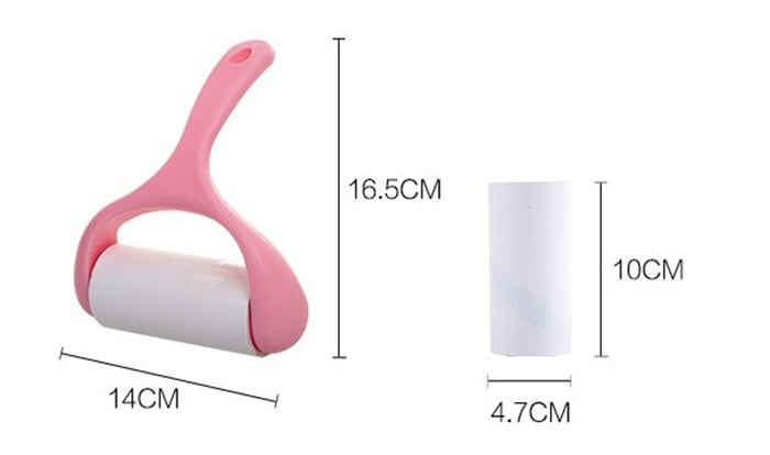 Pet Hair Cleaning Lint Sticking Dust Catcher Lint Roller- Pink