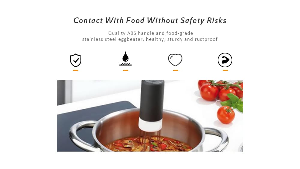 Triangular Eggbeater Automatic Electric Beater Rotary Egg Mixer- Black