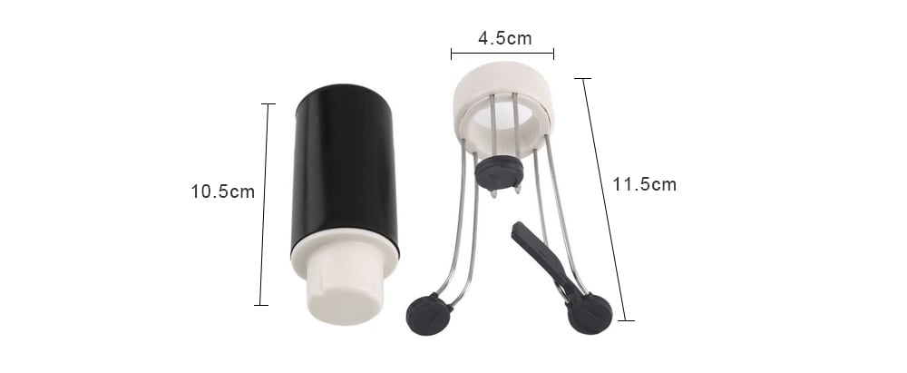 Triangular Eggbeater Automatic Electric Beater Rotary Egg Mixer- Black