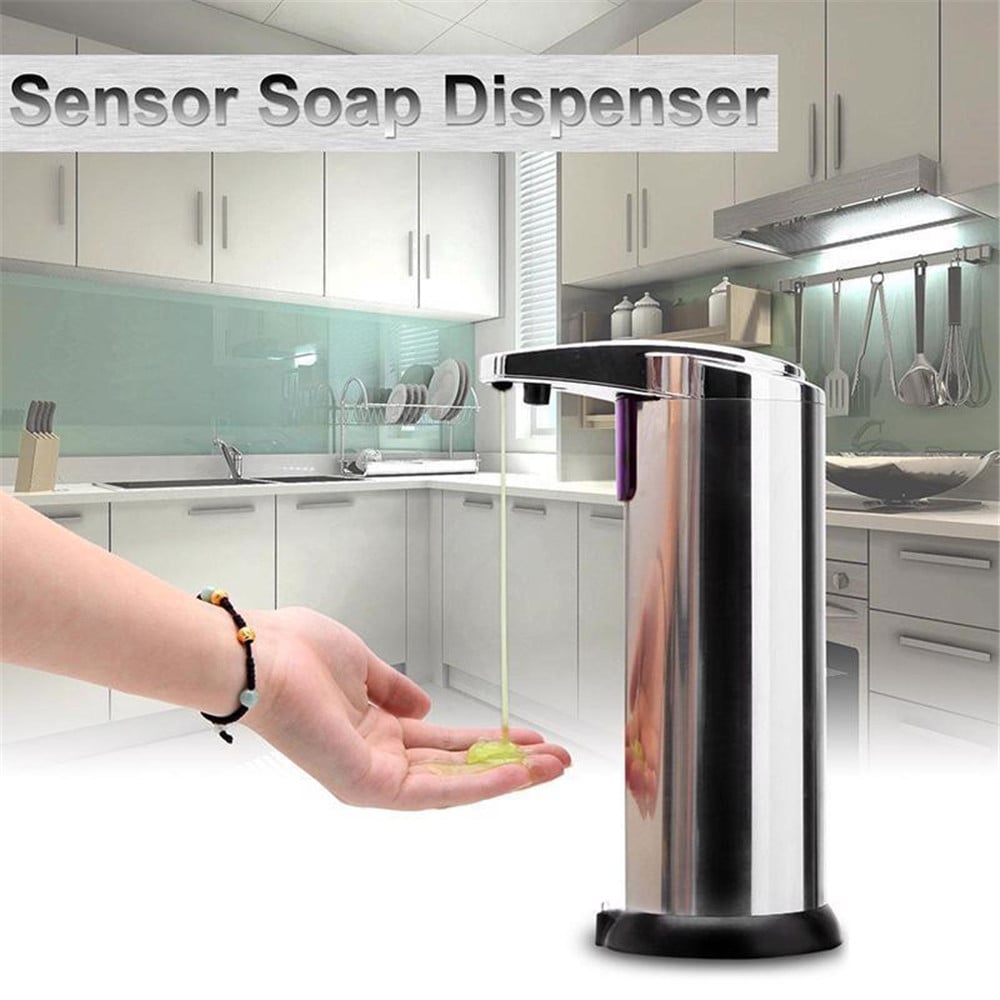 Stainless Steel Automatic Sensor Soap Liquid Dispenser- Silver