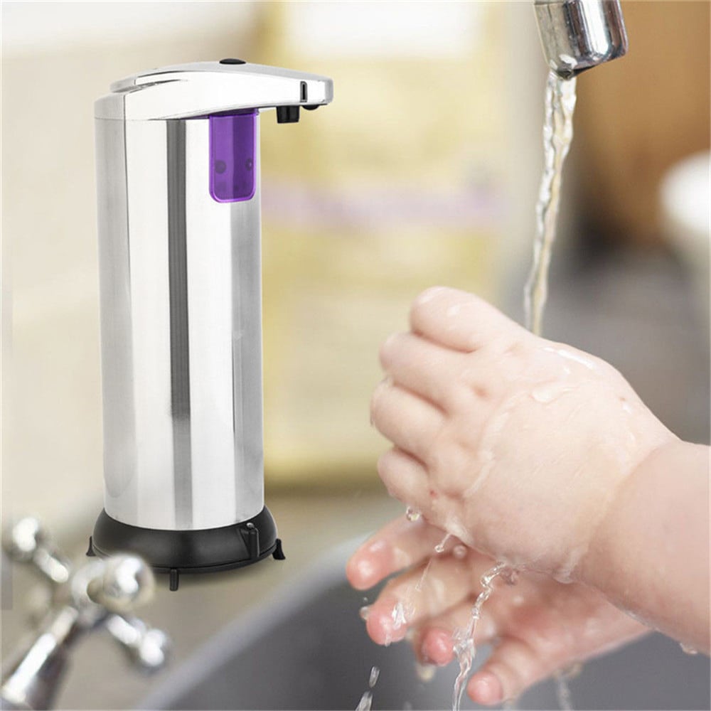 Stainless Steel Automatic Sensor Soap Liquid Dispenser- Silver