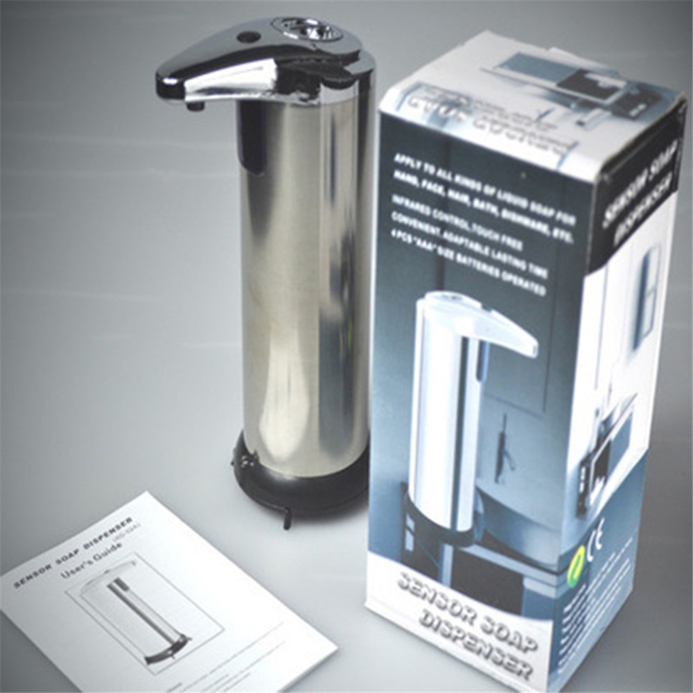 Stainless Steel Casing Induction Type Liquid Soap Dispenser- Silver