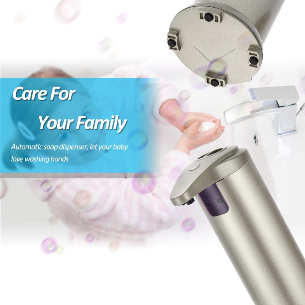 Smart Automatic Infrared Sensor Stainless Steel Liquid Soap Dispenser- Champagne Gold