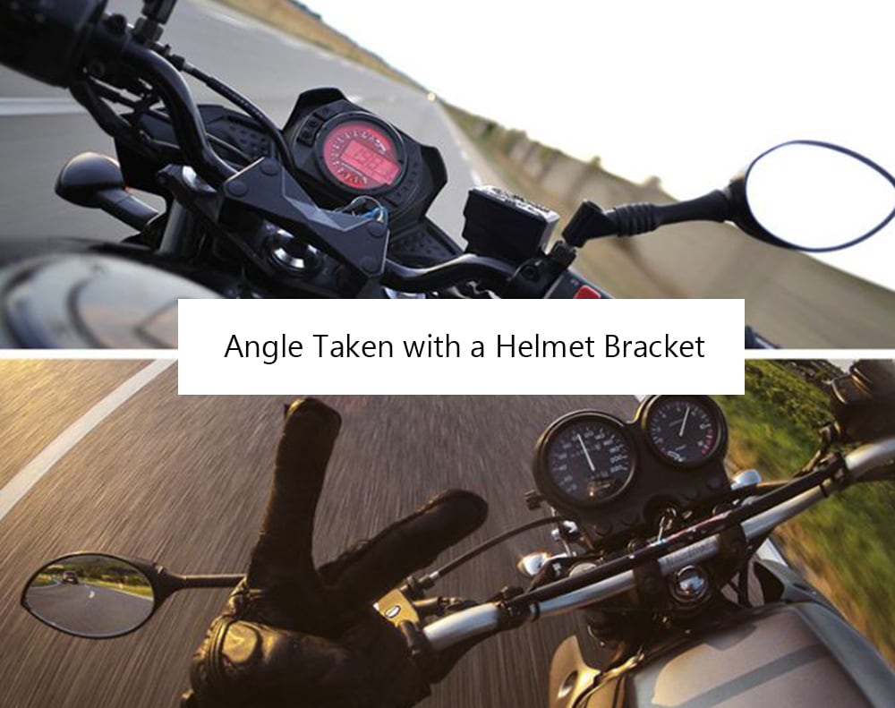 TELESIN GP - HBM - MT6 Motorcycle Helmet Chin Mount for YI Action Camera- Black