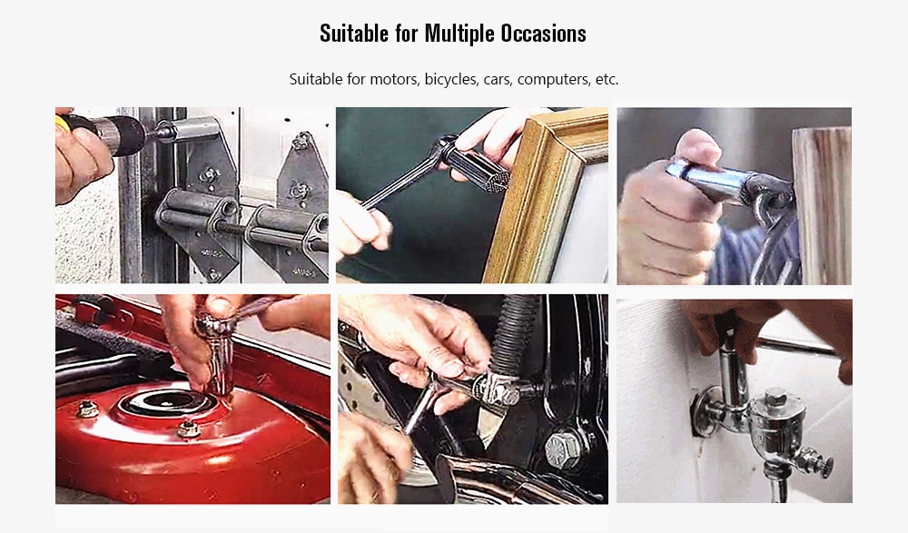 Swivel Sleeve + Connecting Rod Universal Screw Removal Set 2pcs- Silver