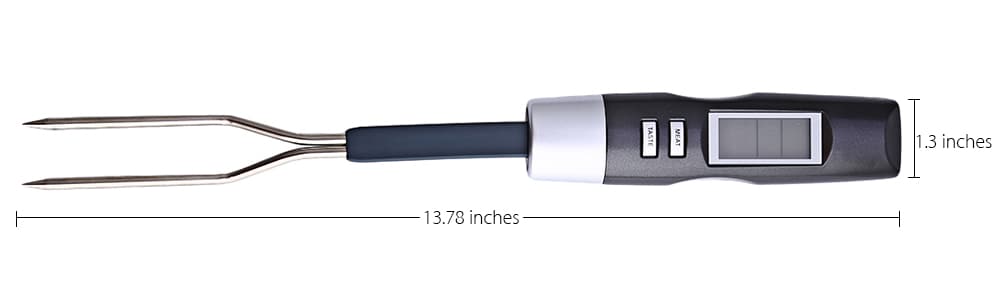 TS - BN60 Digital BBQ Electronic Meat Thermometer Barbecue Fork Probe- Black Grey