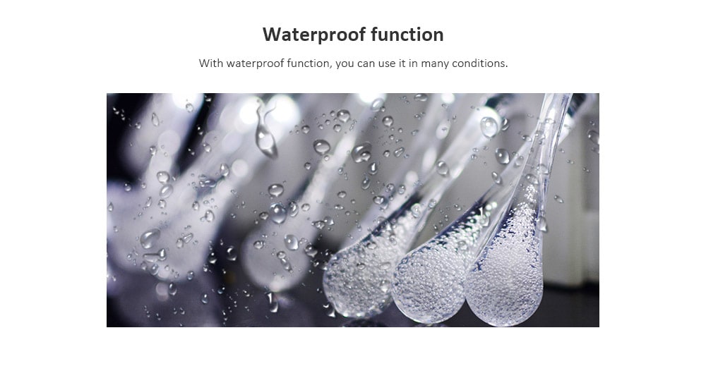 Waterproof Raindrop Shape Solar Energy String Lamp with 30 LEDs- Cool White