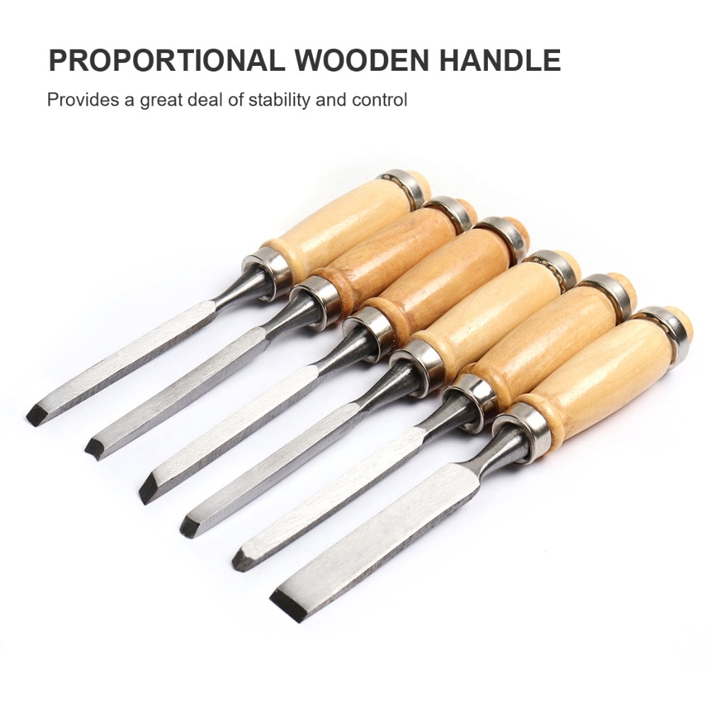 Wood Carving Knife Chisel Set 12 Pcs Sharp Woodworking Tools with Carrying Case Great for Beginners- Wood