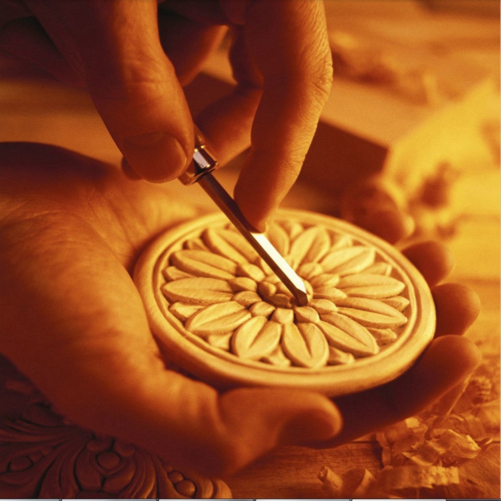 Wood Carving Knife Chisel Set 12 Pcs Sharp Woodworking Tools with Carrying Case Great for Beginners- Wood