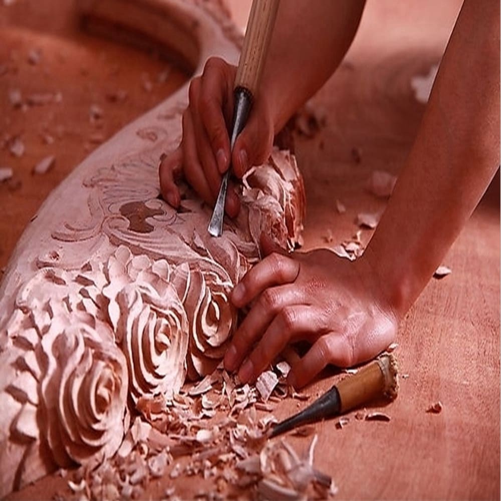 Wood Carving Knife Chisel Set 12 Pcs Sharp Woodworking Tools with Carrying Case Great for Beginners- Wood