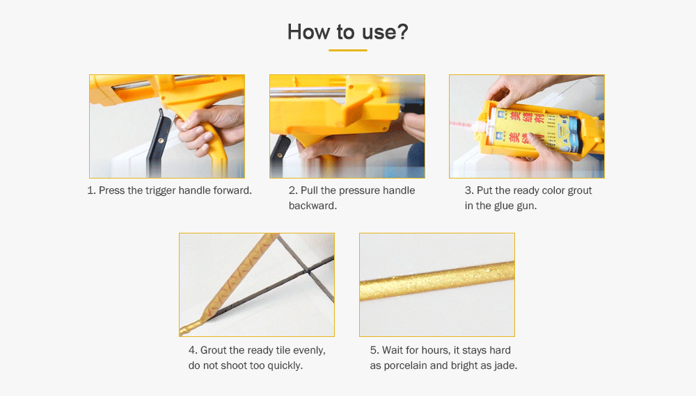 Professional Labor-saving Seaming Glue Gun for Crafting- Yellow