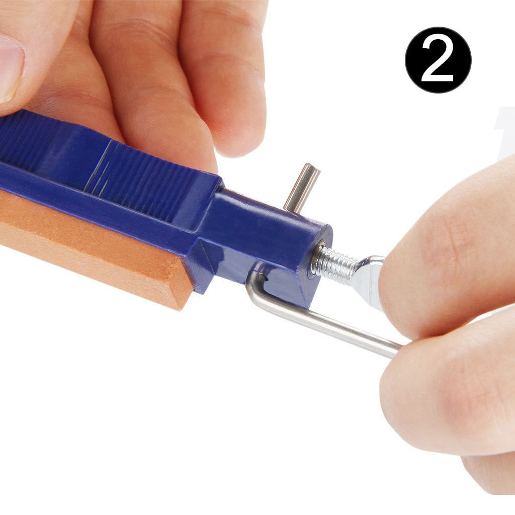 Professional Wide Range Kitchen Knife Sharpener System Fix-angle 5 Stone Version- Black