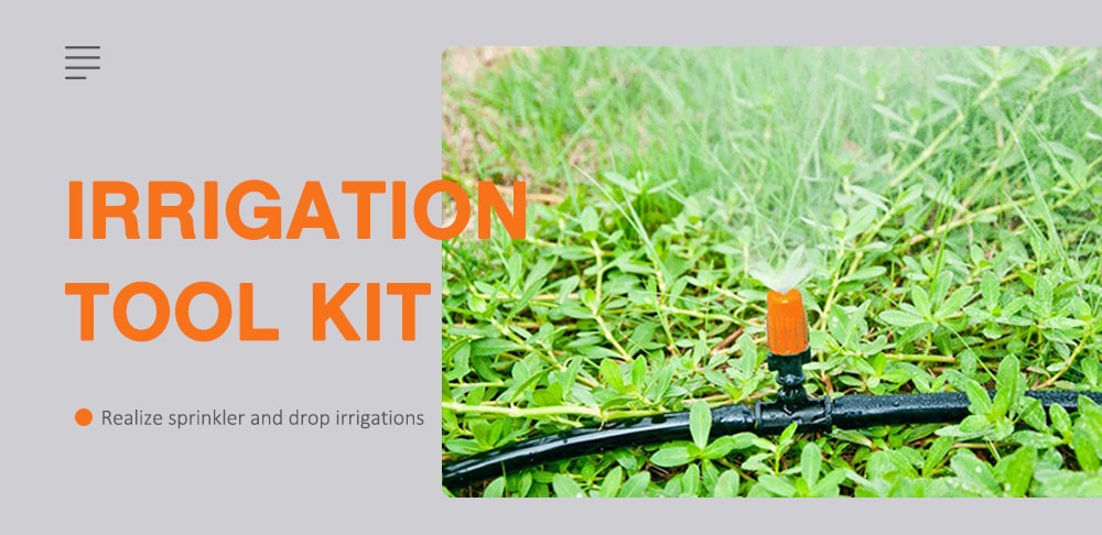 DIY Drip Irrigation Tool Kit Eco-friendly Watering System Set for Garden Plant Flower - Multi