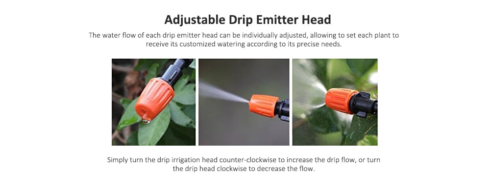 DIY Drip Irrigation Tool Kit Eco-friendly Watering System Set for Garden Plant Flower - Multi