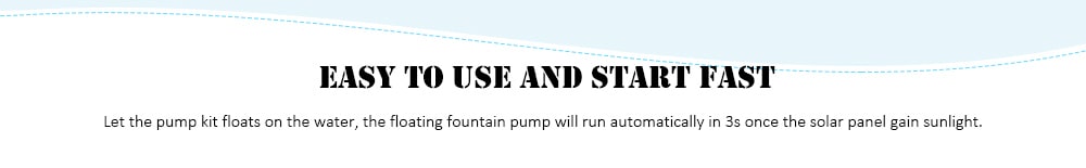 Solar Floating Bath Fountain Pump For Garden and Patio Watering- Black