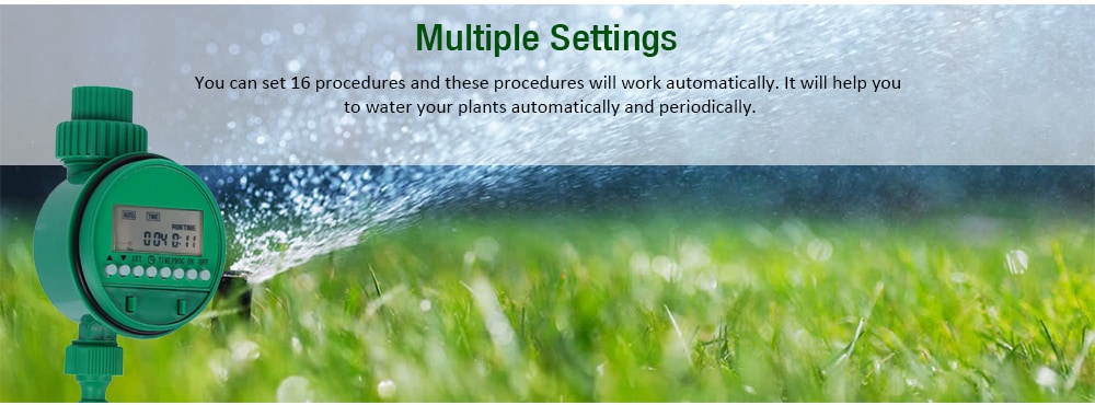 Smart Automatic Intelligent Watering Timer Irrigation Controller- Green